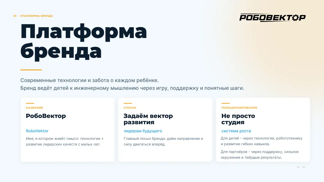 РобоВектор — брендбук — 2