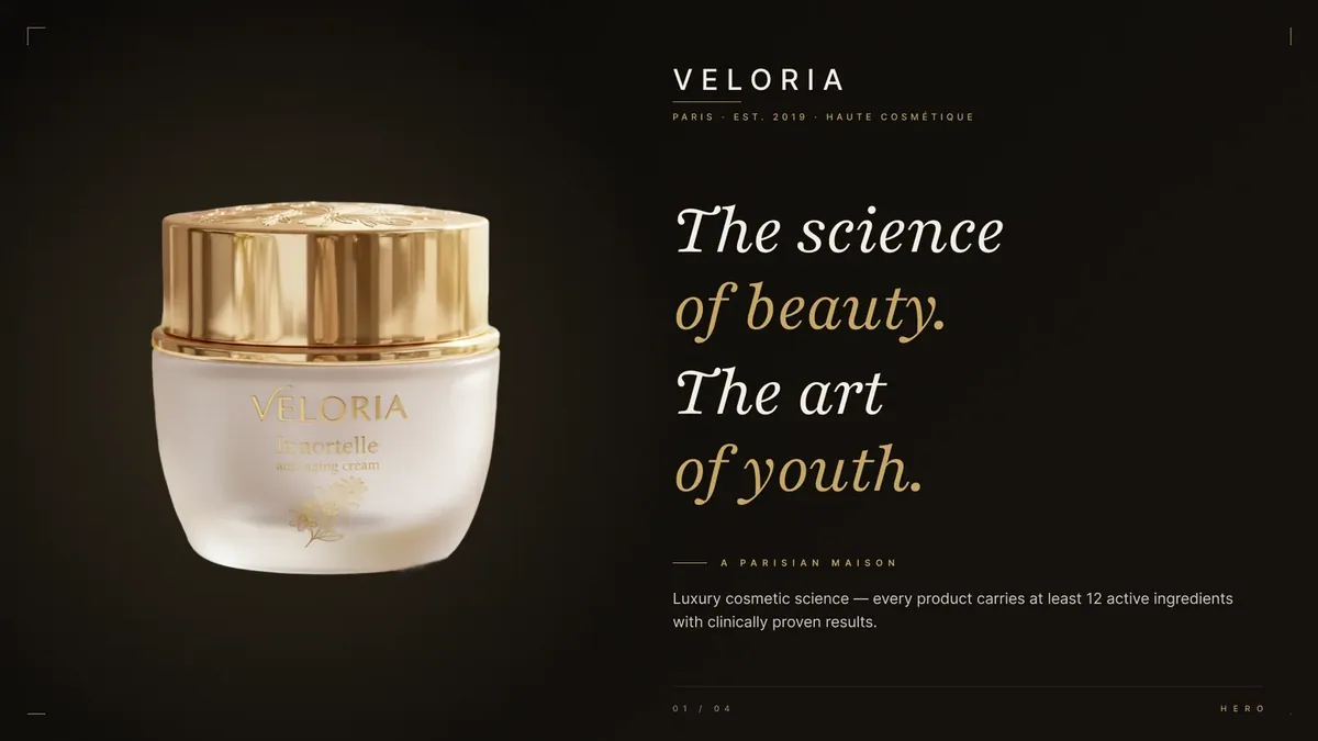 Veloria — презентация